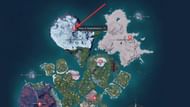 Victor and Shadowbeak's location (Image via Pocket Pair)